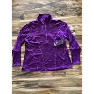 New Zella Womens  Size 1X Quarter Zip Pullover Purple